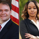 Georgia state Rep. Jason Spencer; former state Rep. LaDawn Blackett Jones (Georgia House of Representatives website)